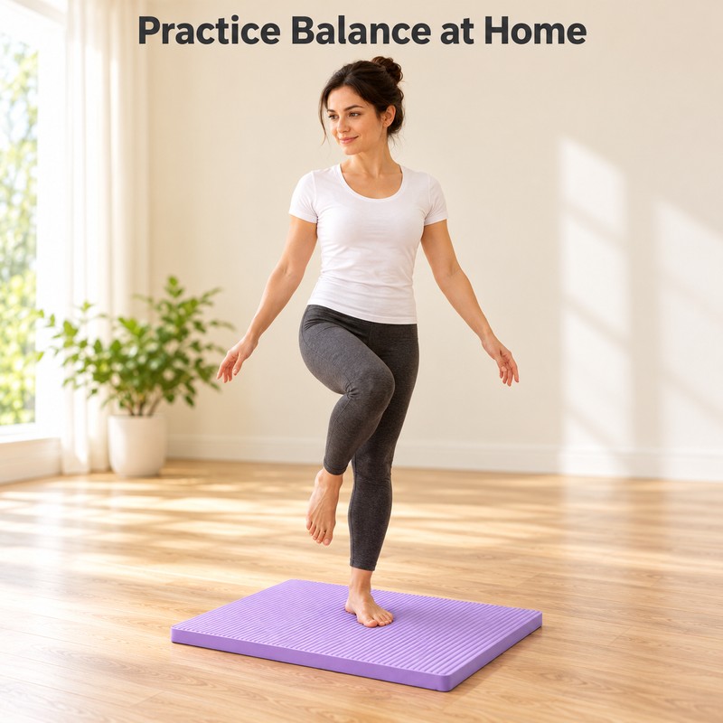 Foam Balance Pad – 17.32 x 11.81 Inch Non-Slip High-Rebound