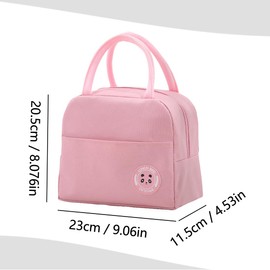 SHSMPXOY Lunch Bag, 6L Insulated Lunch Bags for Women,Thermal Lunchs Bag for Men Kids Girls Ladies,Lunchs Cool Bag Water-Resistant Thermal Leak-Proof Lunches Organizer for Work,School,Picnic (Pink)