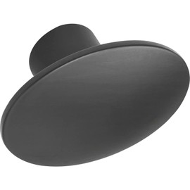 Furnipart Dome Furniture Knob 50 x 36 mm Oval Ideal as Drawer Knob Die-Cast Zinc Matte Black