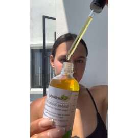 Sainbiotics™ 100ml Organic Golden Jojoba Oil| Natural Unrefined Cold Pressed Oil | Unscented| Suitable For Vegan| Suitable For All Skin Types| For Face, Body, Hand, Hair, Beard & Nail