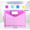 Hengsong Dokumentenmappe A4,20er Dokumententasche A4 Abheftbar,Sammelmappe A4,Dokumententasche Wasserdicht mit Etikettentasche&11