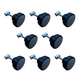 Filter Foams Lid Fasteners Compatible with Fluval FX2/FX4/FX6 Filters, 8-Pack Grey & Black