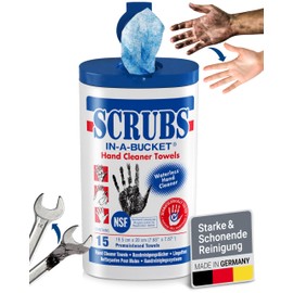 SCRUBS Cleaning Cloths in Dispenser with 15 Wipes