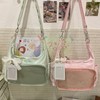 BLUEGALA Kawaii Ita Bag Crossbody Messenger Bag For Women Pin
