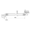SANEI (サンエイ) Automatic Washing Machine Water Supply Hose L-Type, Length