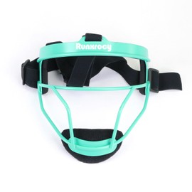Runxrocy Softball Face Mask Durable Defensive Softball Fielder's Mask Lightweight Girls Women Protective Softball Infielder's Face Shield Blue Color