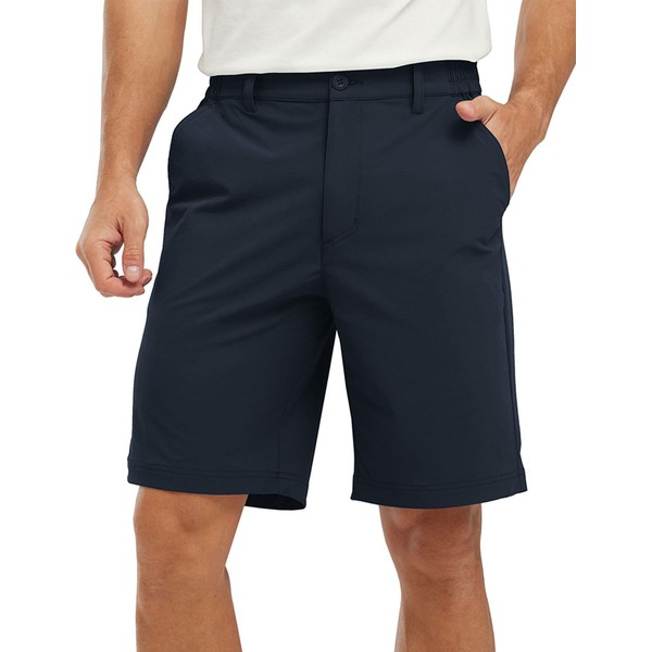 YSENTO Mens Golf Shorts Stretch Dry Fit 9" Lightweight Quick