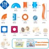 MAGBLOCK Magnetic Tiles 176Pcs Marble Run Children's Educational Toys for
