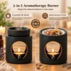 2 in 1 Ceramic Oil Burner with Sieve and Dish