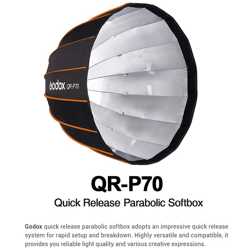 GODOX QR-P90 Soft Box 35.5"/90cm Quick Release Parabolic Softbox +