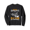 Never Underestimate An Old Man On A Snowmobile Sweatshirt
