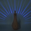 PeacockShaped Projection Lamp Decorative Light Touch Control ABS Nightlight Bedroom(Pink