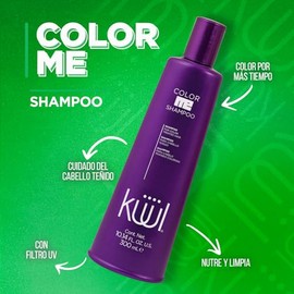 KÜÜL - Color Me Shampoo para Cabello Teñido 300 ml, para Cabellos Tratada Colorido, Protector de Color, Sella Pigmentación, con Amino Gen, Nutre y Limpia la Estructura del Cabello, Protección UV