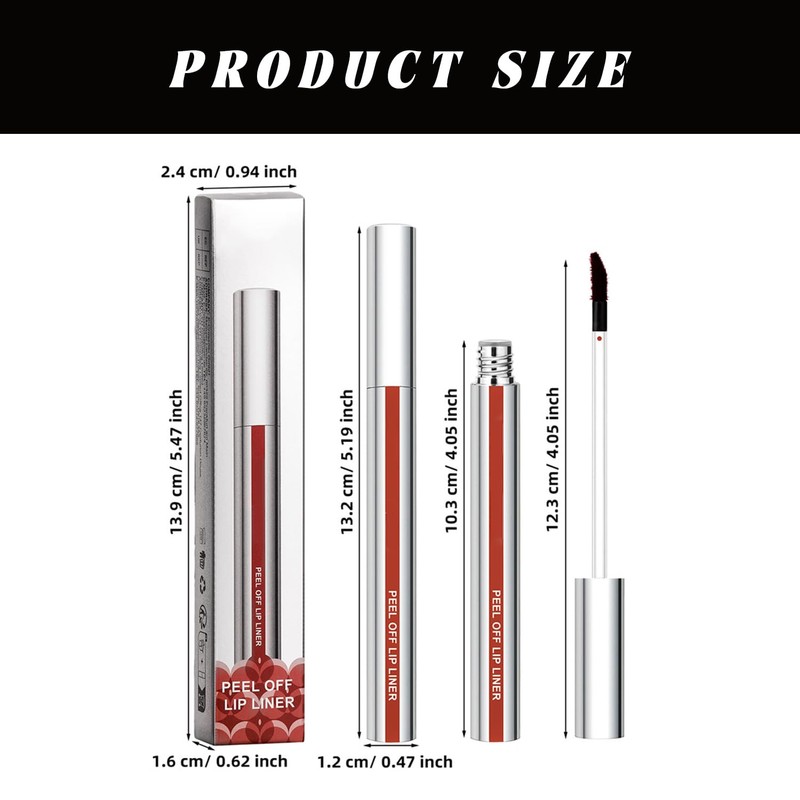 Generic 3PCS Peel Off Lip Liner Stain Set, Long Lasting
