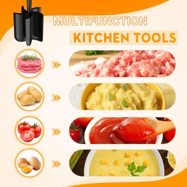 8Pcs Meat Chopper for Ground Beef, Heat Resistant Meat Masher for Hamburger Meat, Ground Meat Chopper Non Stick Ground Beef Smasher, Nylon Meat Spatula Chopper, Potato Masher Kitchen Tool (8)