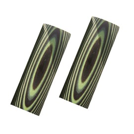 AOHOCA 2 pcs G10 Micarta Knife Handle Scales Slabs Knives Custom DIY Tool Material for Knife Making Blanks Blades (Fluorescent green&Black)