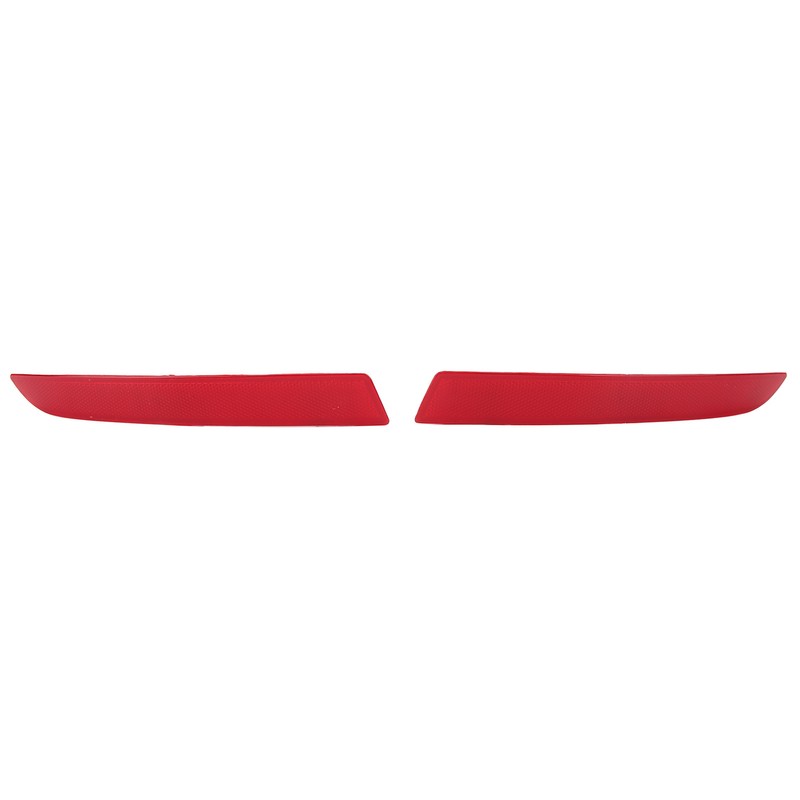 1 Pair Rear Bumper Reflector 63147318556 Red Housing Strong Retroreflection
