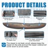 Kayak Cover 600D, Waterproof Full Coverage Canoe Cover with Zipper,