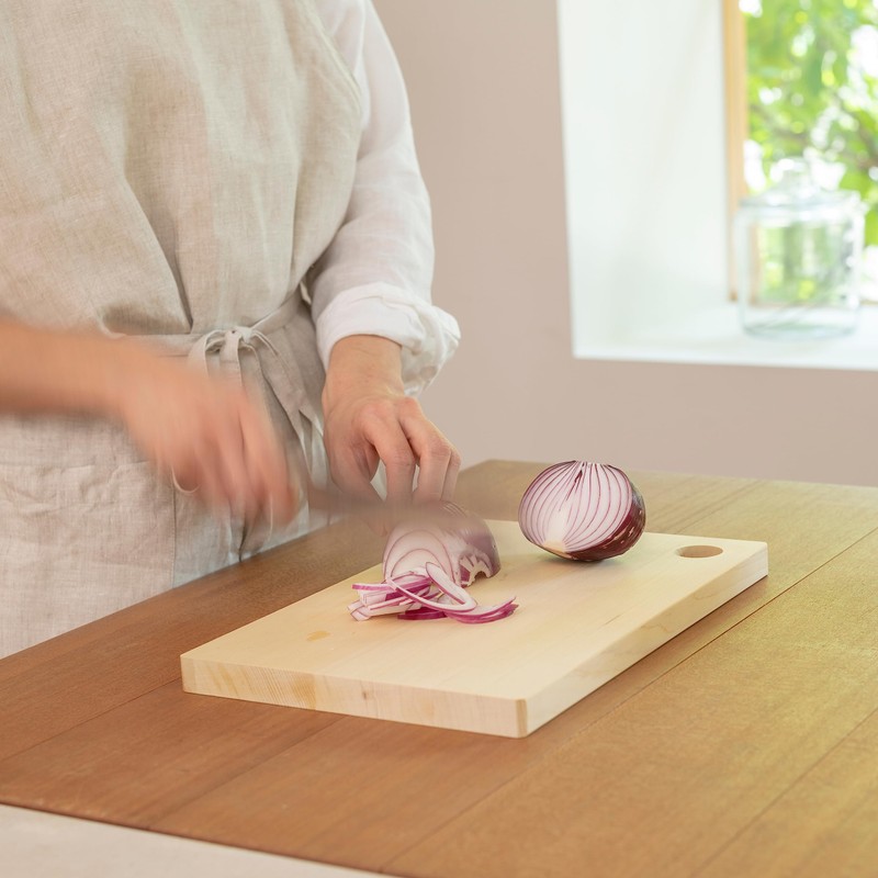Umezawamokuzaikougeisya Aomori Hiba Cutting Board, 14.2 x 8.3 x 0.8