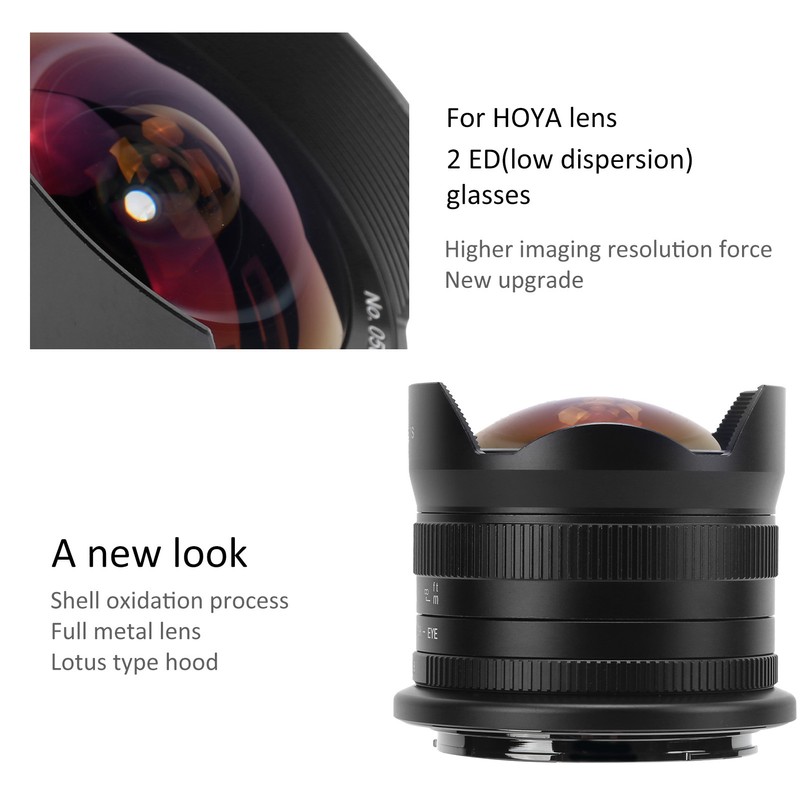 7Artisans 7.5mm F2.8 II Manual Focus Fisheye Lens for Sony