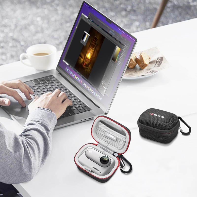 RLSOCO Carrying Case for Insta360 GO 3S/GO 3 4K Tiny