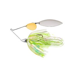 War Eagle Nickel Frame Tandem Willow Spinnerbait Flash Skirt 3/8 oz.