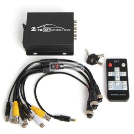 2CH Mini Mobile AHD DVR HD 5MP 2 Channel Dual SD Card Slot Support 128GB/CVBS Remote Vehicle DVR for Truck Taxi Car