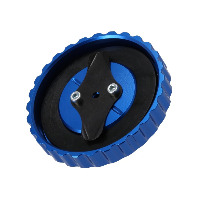 CNC Fuel Cap with Vent "Sport Look" Blue - for