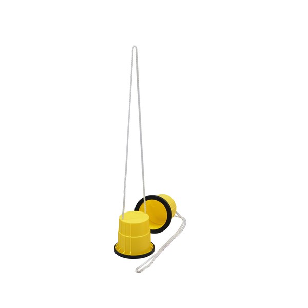TOEI LIGHT B2577Y Pakapoko Yellow Balance, For Indoor and Outdoor Use, Diameter 3.9 x Bottom Diameter 5.5 x Height 4.9 inches (10 x 14 x 12.5 cm), String Length 47.2 inches (120 cm)