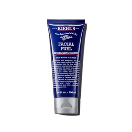 Kiehl's Exfoliante facial de combustible facial, limpiador facial para hombres, suaviza la piel y elimina la piel muerta, la suciedad y el aceite, ayu
