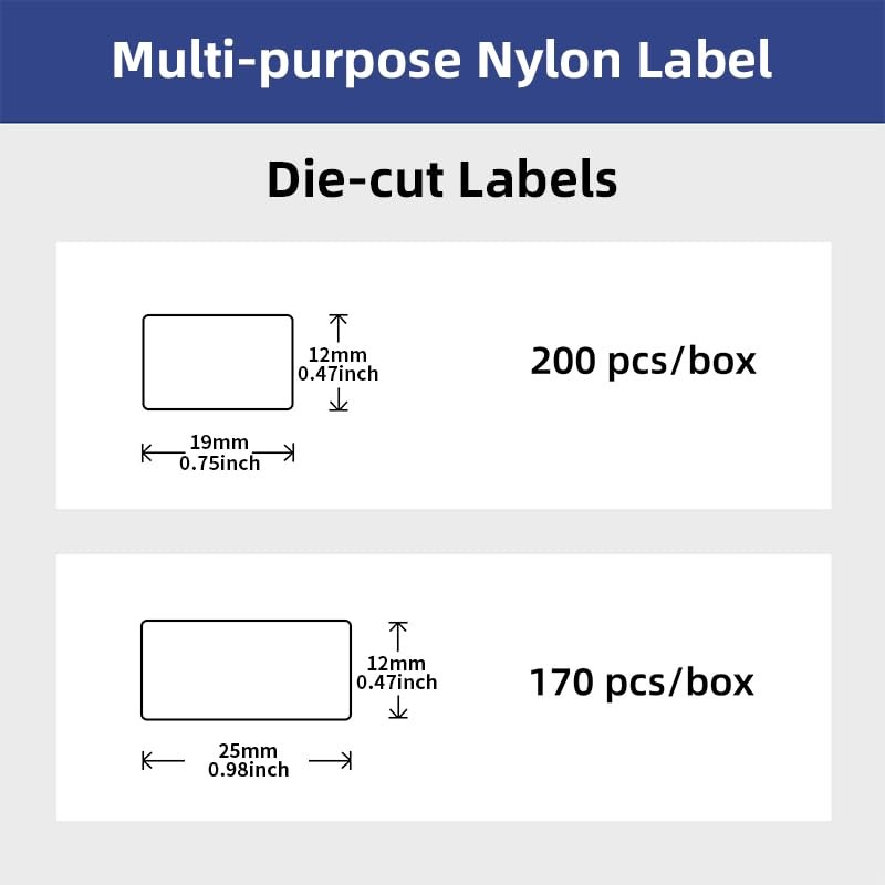 MakeID Multi-Purpose Nylon Label Cartridge for Wire Labeling, Terminal Blocks,