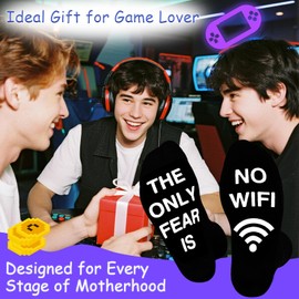 Gaming Socks Birthday Gifts for Boys Girls Son Daughter Him Kids, Teenage Gamer Christmas Crew Funny Gaming Socks