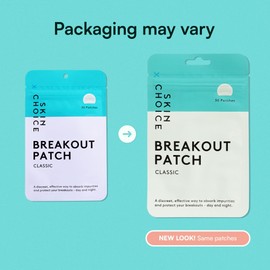 SKIN CHOICE SKIN CHOICE Spot Patches - Breakout Pimple Patches (Pack of 30) Acne Patches, Invisible Hydrocolloid Dots, Spot Stickers For Face, Spot Treatment, Mighty Blemish Patches, Vegan, Cruelty-Free Skin Care