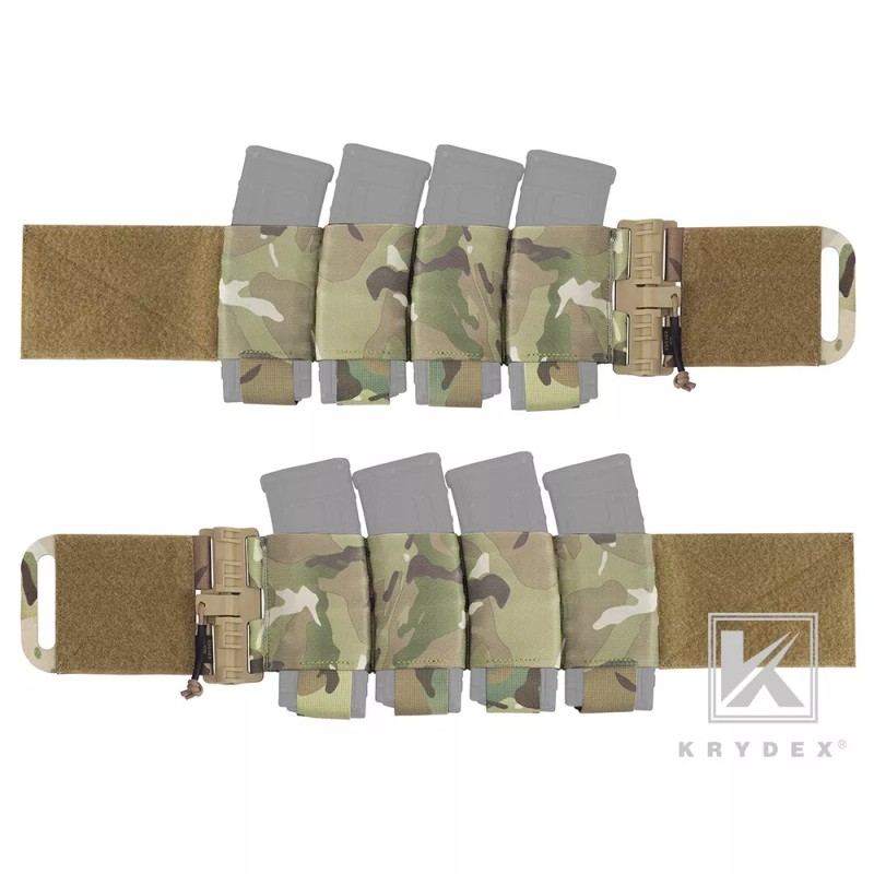 KRYDEX Elastic Carry Cummerbund Quick Release Magazine Pouch for Armor