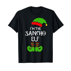 Sancho Elf Matching Family Christmas Pajamas Xmas Group Mens T-Shirt