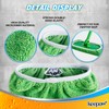 KEEPOW Reusable Wet Pads Refills Compatible with Swiffer Sweeper Mop,