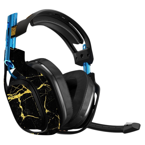 MightySkins Skin Compatible with Astro A50 Gaming Headset - Black