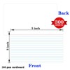 300 Pcs Pinovk Index Cards 3x5 Ruled - White Lined
