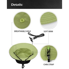 Zylioo Extra Large Reversible Sun Hat,Summer Travel Bucket Hats,Cotton Fishing Sun Hats for Big Heads 25"-26"