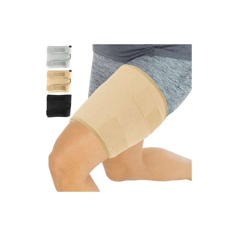 Vive Thigh Brace - Hamstring Quad Wrap - Adjustable Compression