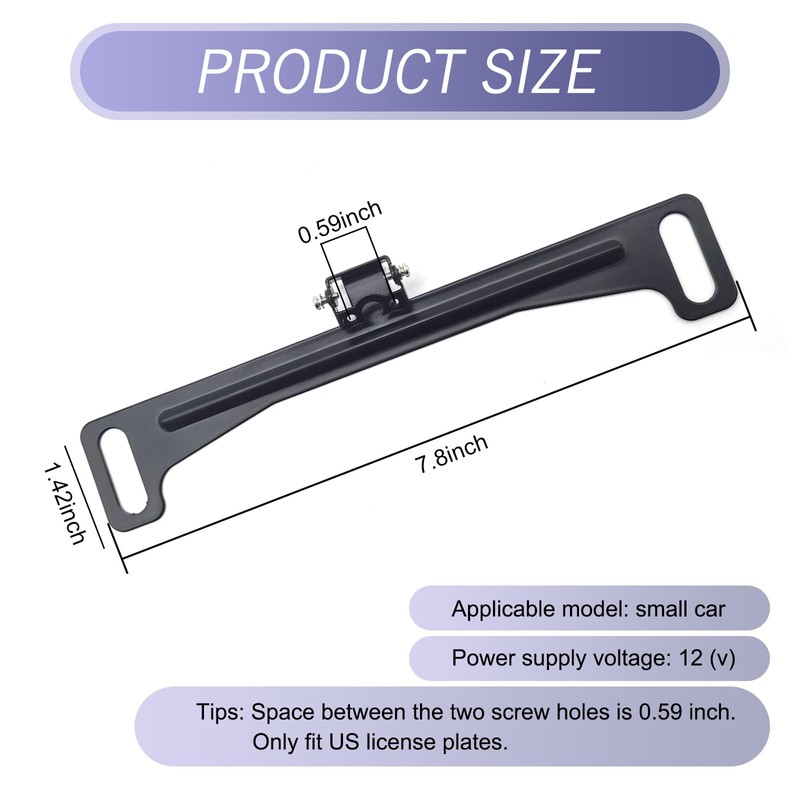 getfay Pack-1 Car Rear View Camera Bracket, Reversing Camera Metal