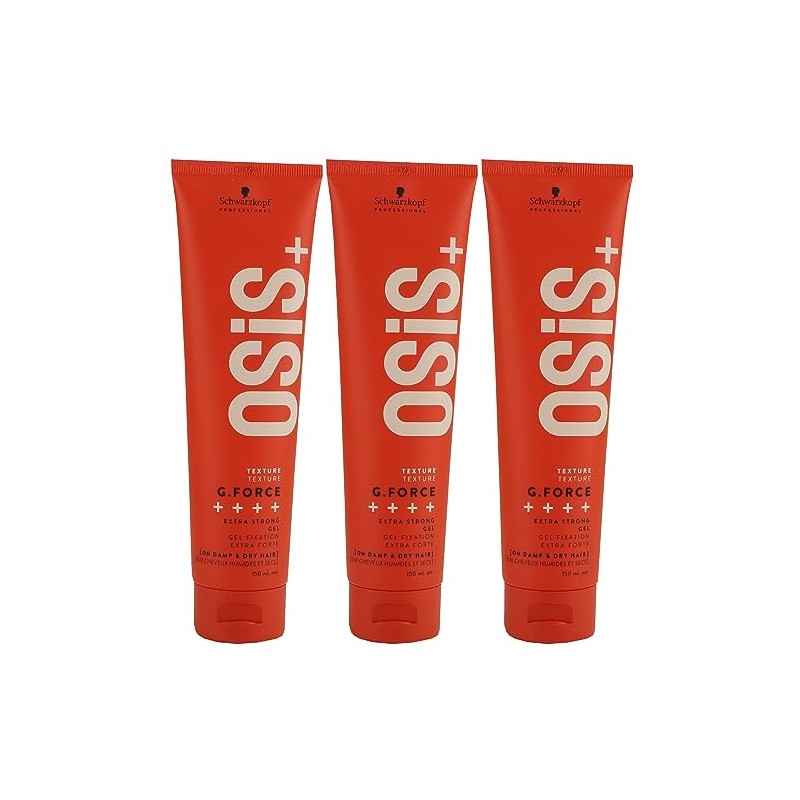 Schwarzkopf OSIS TEXTURE G.FORCE Styling Gel 150 ml Pack of