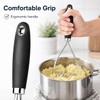 2 Pack Potato Mashers, Stainless Steel Food Masher Food Grade