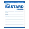 While You Were Out This Bastard Called, Funny Notepad Phone Messages Pad