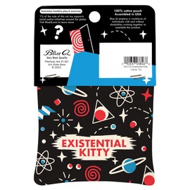 Blue Q Existential Kitty Catnip Cat Toy. Premium Organic Catnip Grown in The USA, 100% Cotton Pouches, Kitty Graphics Sure to Delight Every Cat-Keeper.