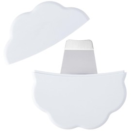 BEIQIYA Manual Face Scraper Tool, Metal Facial Spatula with Silicone Lid, Nose Scraper for Men & Women- White