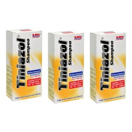 Shampoo Tiniazol 3 Piezas C/u 120ml