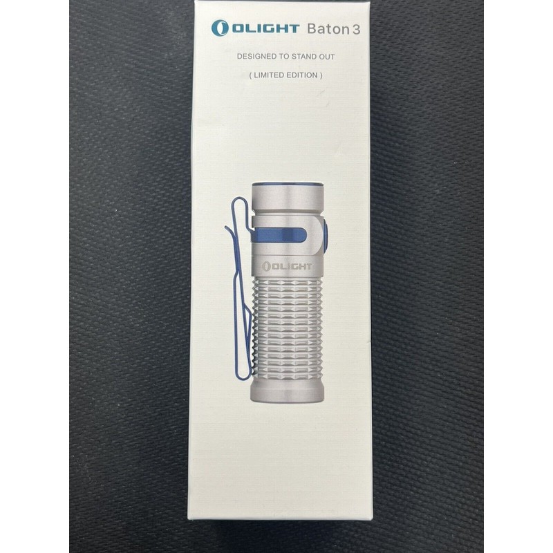 Olight Baton 3 1200 Lumens Handheld Flashlight - Silver BRAND