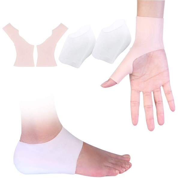 Intsun Thumb Supporter, Wrist Supporter, Includes Heel Protective Supporter, Wrist Stabilization, Tendonitis, Secret Insole, Wrist and Thumb, Fatigue, Heel Care, For Beautiful Feet, Plantar Fasciitis, Increases Height of More Than 0.8 inches (2 cm)