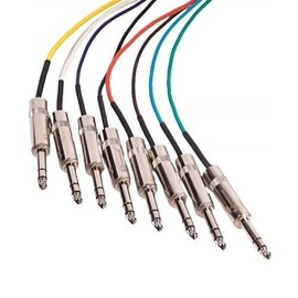 SWAMP Premium 8-way 1/4" TRS Balanced Snake Cable - 1m